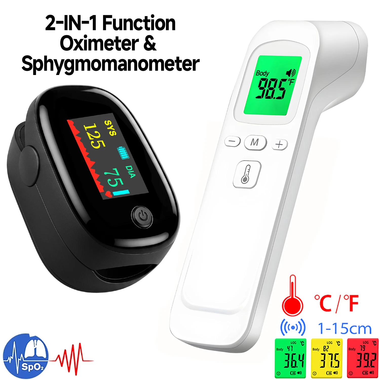 Body IR Thermometer Non-contac - Pulse Oximeter recension och pris