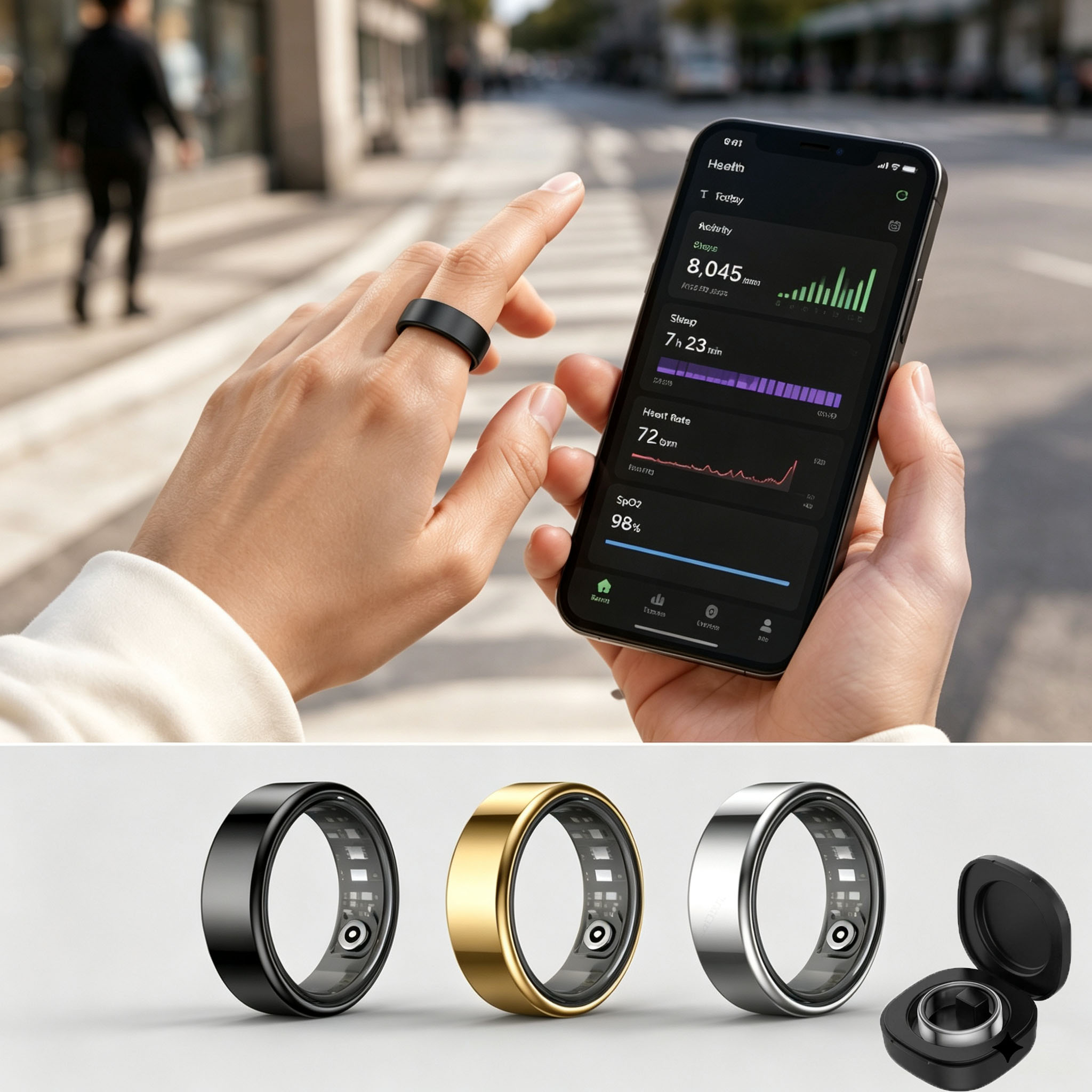 Smart Ring Heart Rate Blood Pr - Blood Pressure Monitor recension och pris